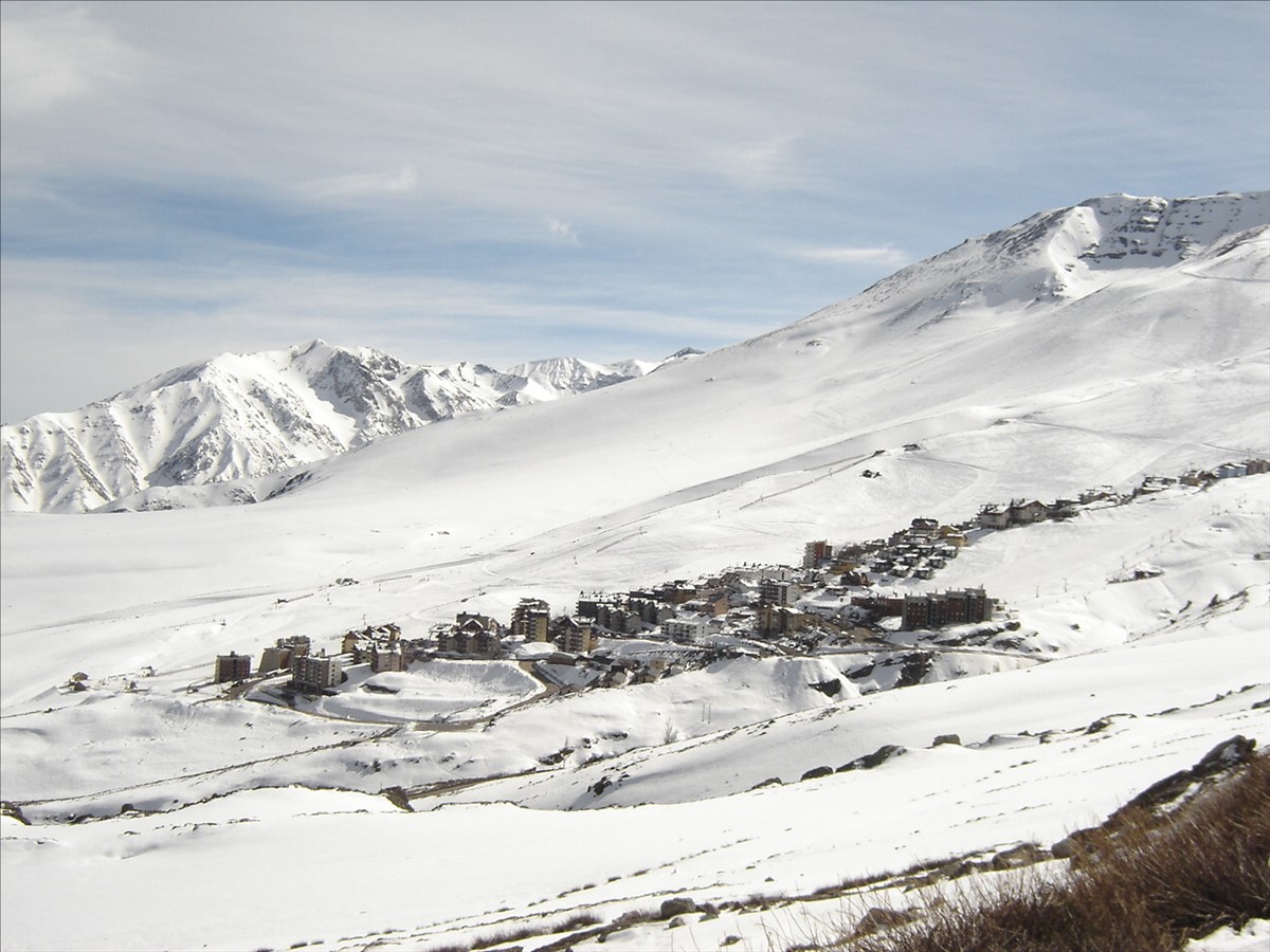 Vista real del centro de ski La Parva