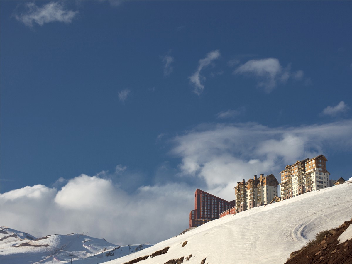 Vista real de Valle Nevado